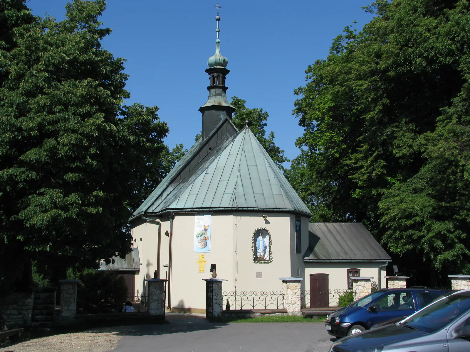 Kościół parafialny pw. św. Katarzyny (1740) w Sąspowie, gmina Jerzmanowice-Przeginia