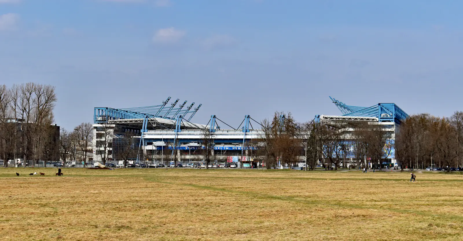 Stadion Miejski im. Henryka Reymana (Synerise Arena) w Krakowie, widok od południa